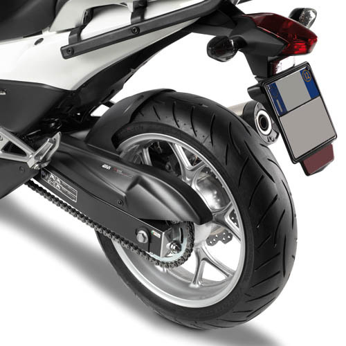 GIVI bakhjulsskydd med kedjeskydd av ABS för olika Honda-modeller (se beskrivning)