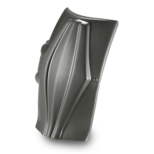 GIVI Universal Rear Wheel Cover ABS, noir pour montage avec kit spécifique (RM_ _ _KIT)