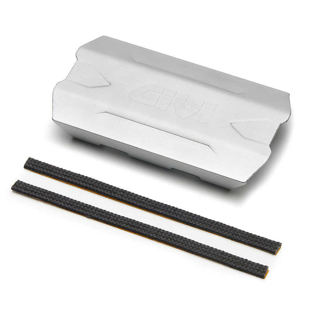 GIVI varmeskjold til sadeltasker (længde 150 mm) lavet af anodiseret aluminium / skal monteres med sættet CLAMP_ _