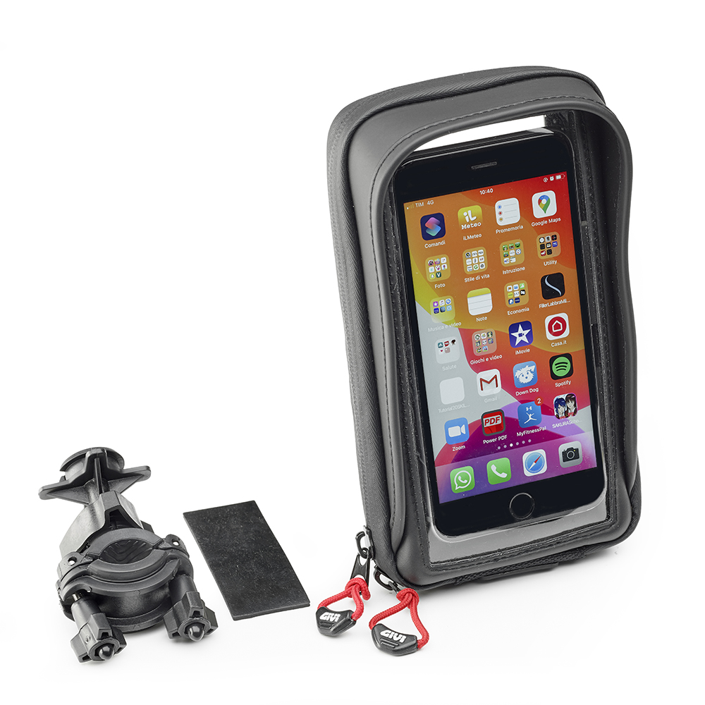 Image of Custodia per smartphone GIVI, compatibile con scooter, moto e biciclette, trasparente