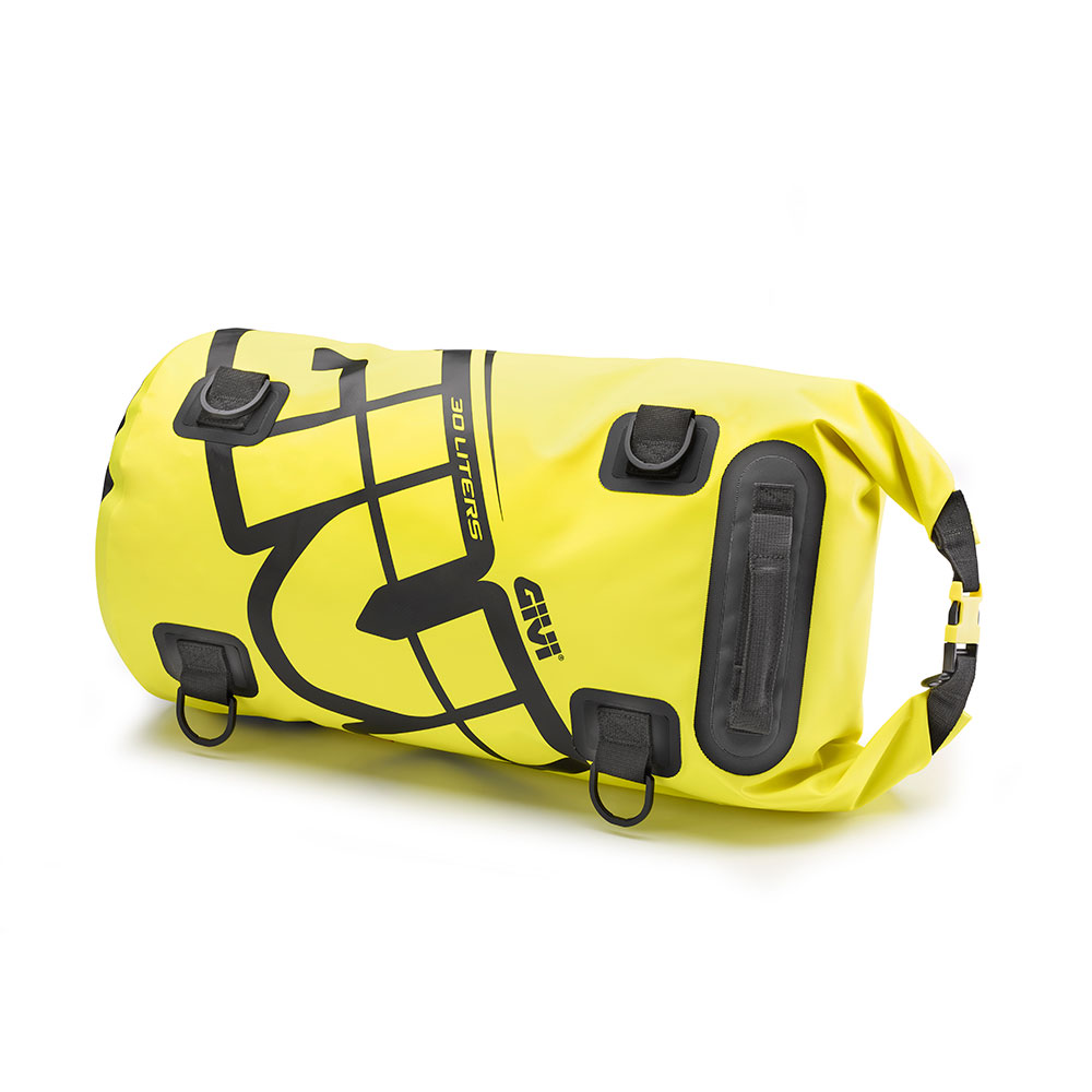 GIVI Easy Bag Waterproof - Rollo de equipaje, negro-amarillo