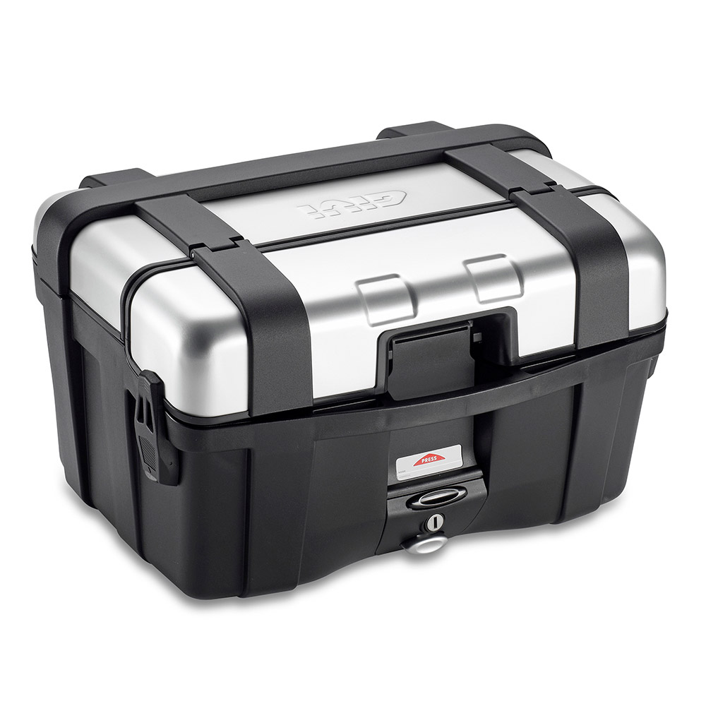 GIVI TRK46N Trekker Monokey Side Cases, black-silver, black-silver