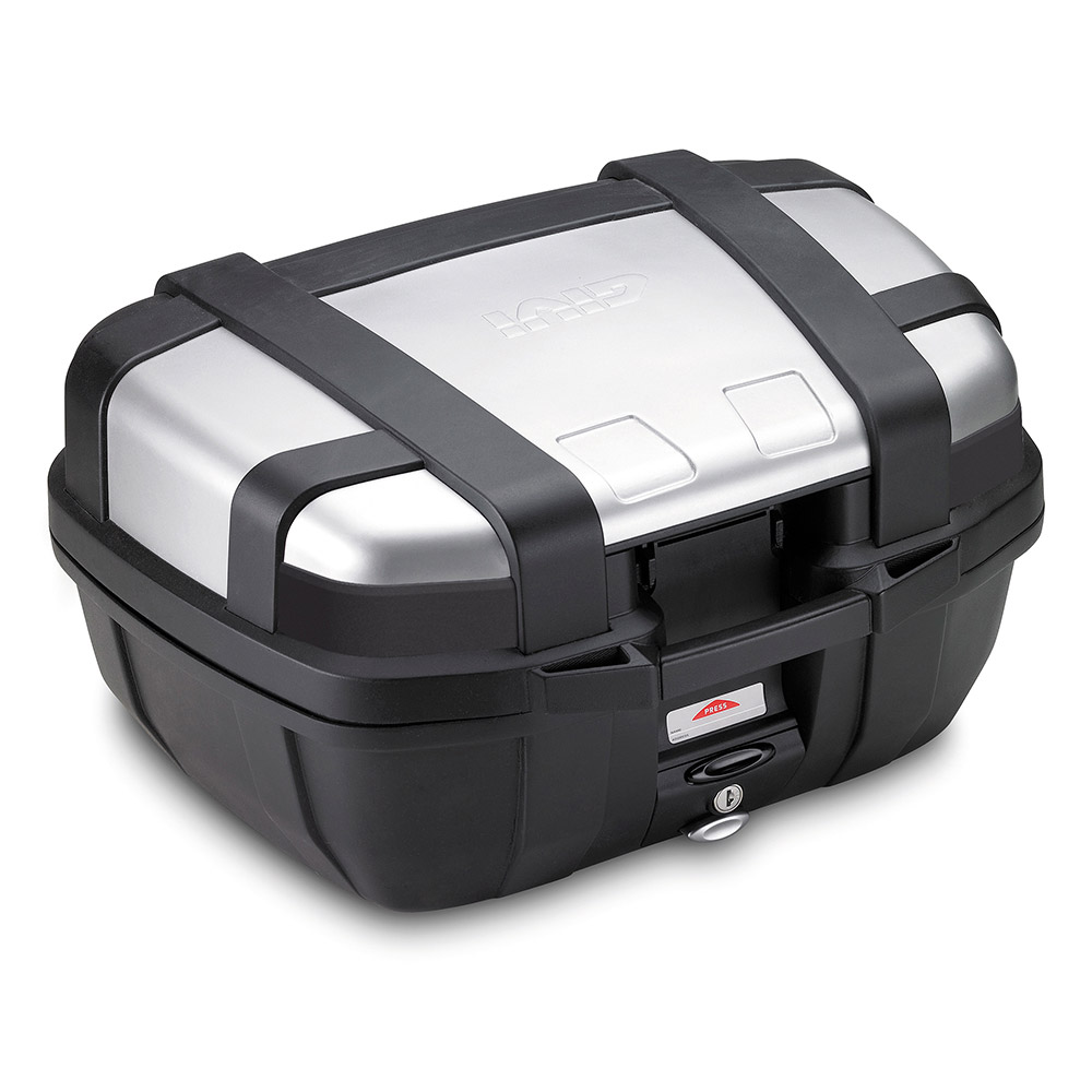 GIVI TRK52N Trekker Monokey Topcase, black-silver, black-silver