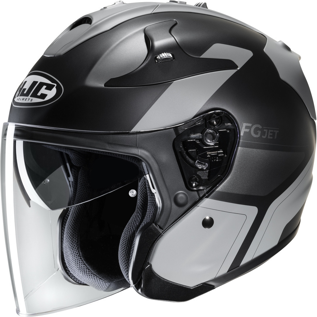 HJC FG-Jet Epen Jet Helmet, black-grey, Size S, black-grey, Size S
