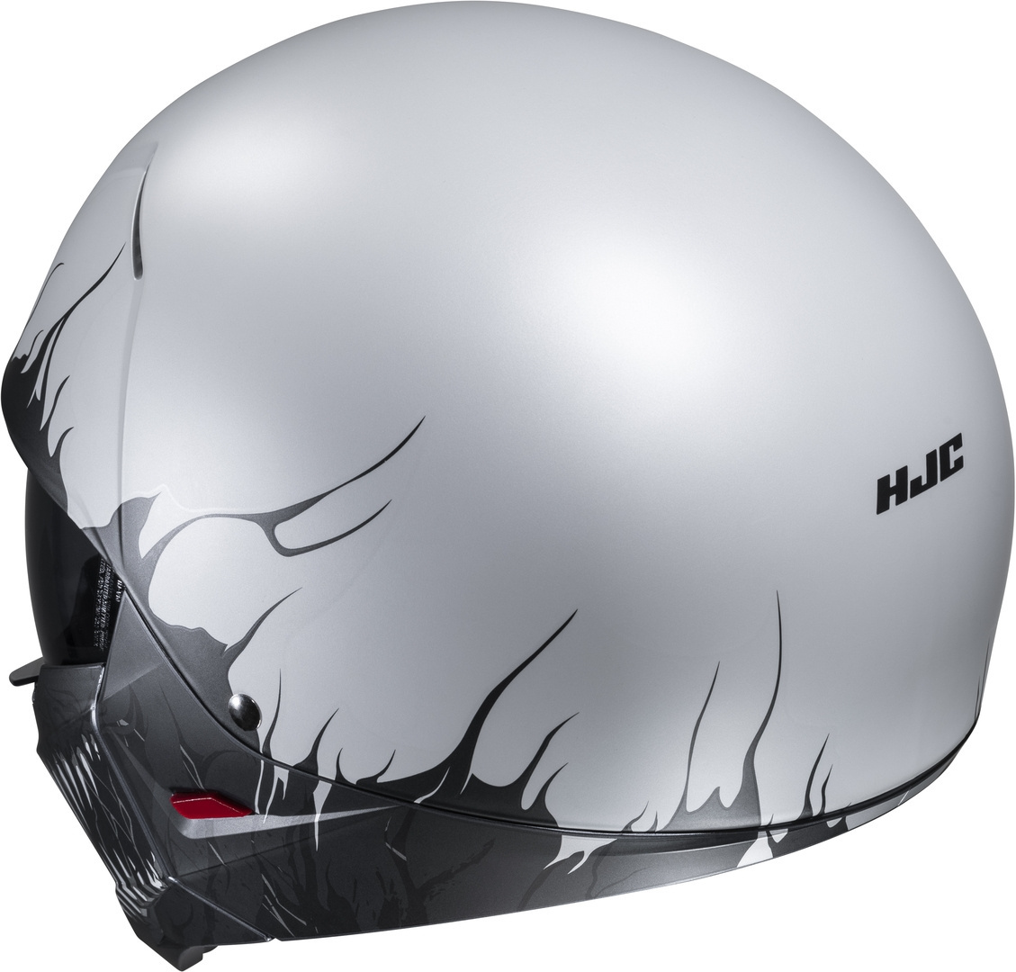 Side view of HJC i20 Scraw Jet Helmet, black-grey, Size XS 54 55 for Men