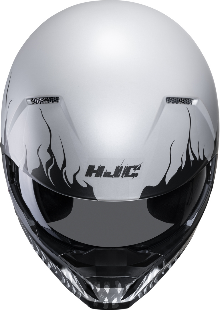 Side view of HJC i20 Scraw Jet Helmet, black-grey, Size XS 54 55 for Men