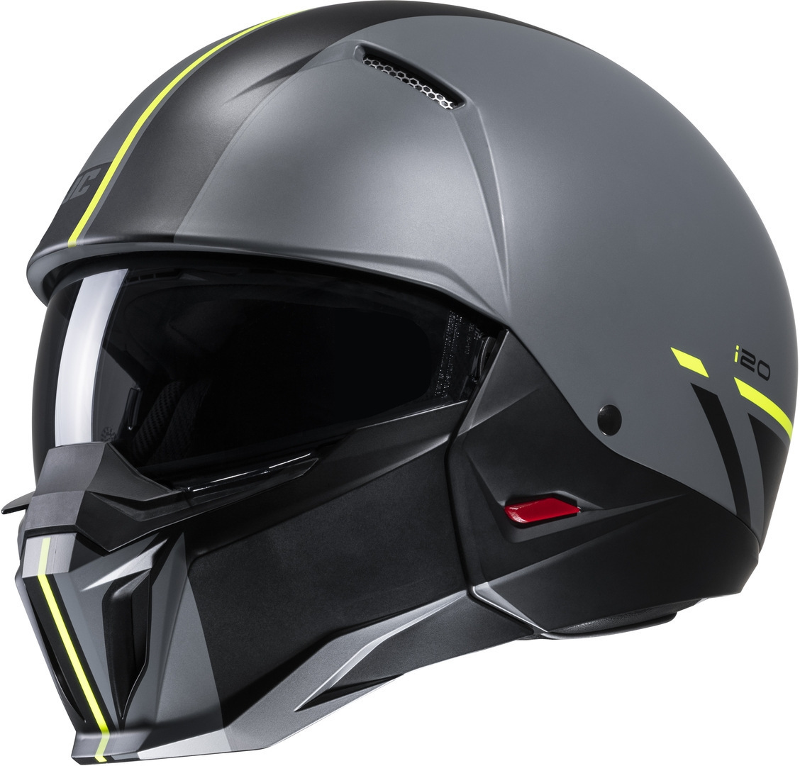HJC i20 Batol Jet helm, zwart-grijs, afmeting L