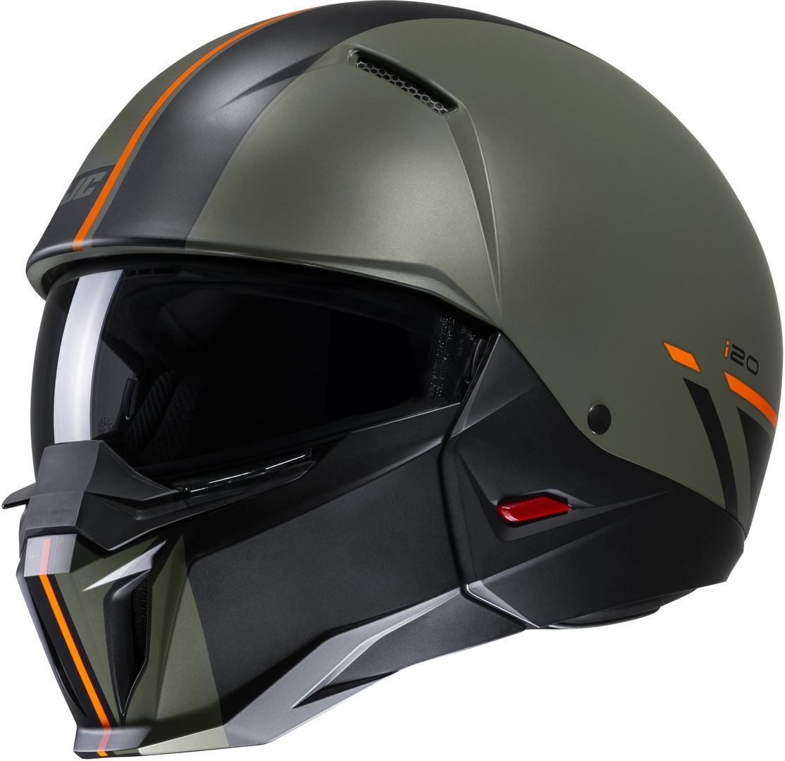 HJC i20 Batol Jet helm, zwart-groen, afmeting M