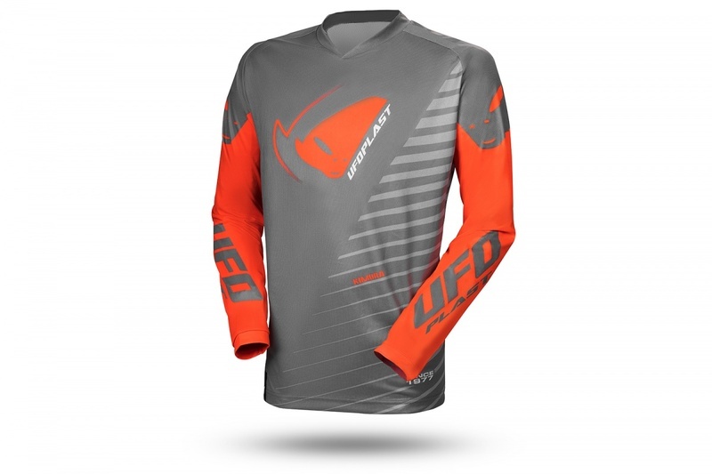 UFO Kimura grijs/oranje motorcross jersey maat XL