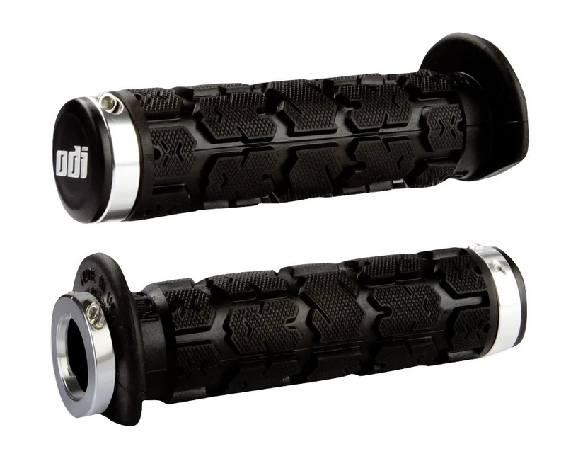 ODI Rogue Lock-On Grips - Black/Silver, black