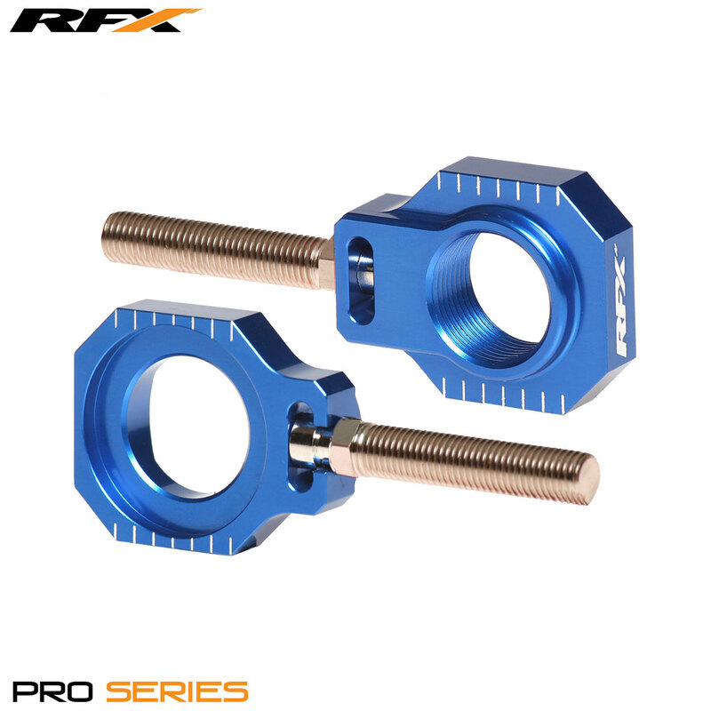 RFX  Pro 2 Rear Axle Adjuster Blocks (Blue)
