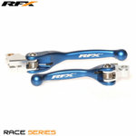 RFX Juego de palancas flexibles forjadas para carreras (Azul)