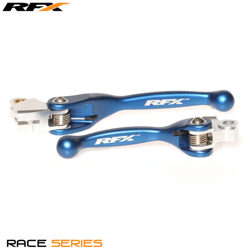 Rfx Unisex Blue Race Forged Flexible Lever Set (Blue) - Yamaha Yz65/85