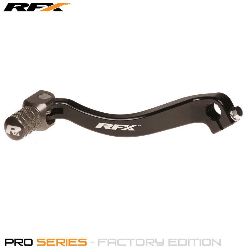 Rfx Unisex Black Flex+ Factory Edition Gear Pedal (Black/Hard Anodised Titan) - Honda Crf250