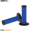 Preview image for RFX  Pro Series Dual Compound Grips Black Ends (Blue/Black) Pair