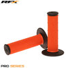 Preview image for RFX  Pro Series Dual Compound Grips Black Ends (Orange/Black) Pair