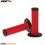 RFX Par de asas de dos componentes con extremos negros de la serie Pro (rojo/negro)