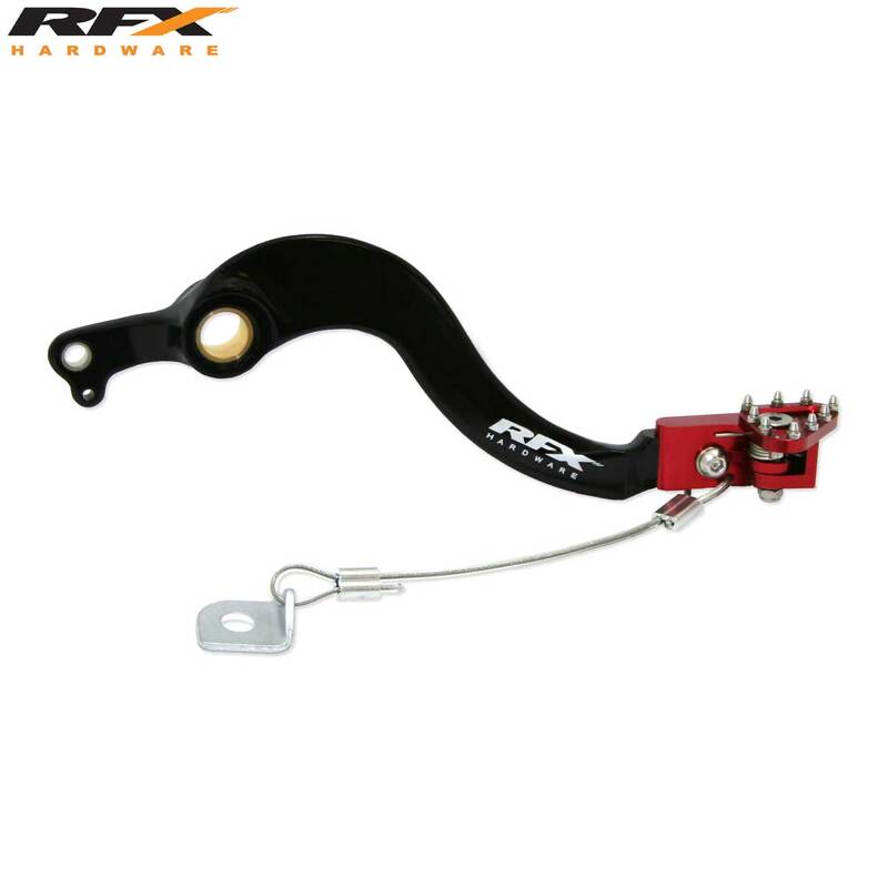 RFX Pro FT Rear Brake Lever (Black/Red) - Honda CRF250, red