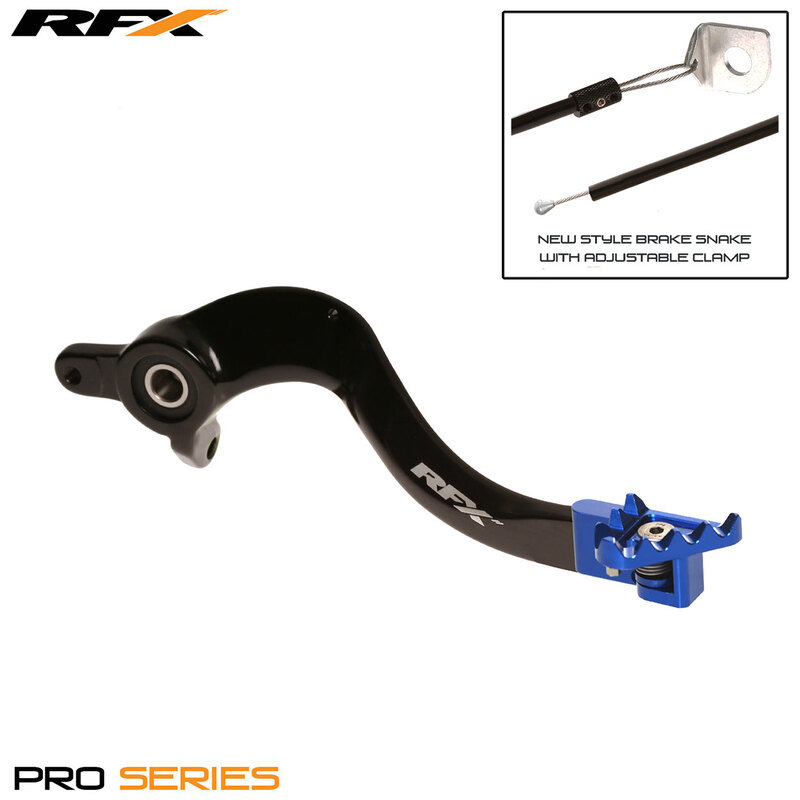 RFX Pro FT bakre bromshandtag (svart/blå) - Husqvarna TC65