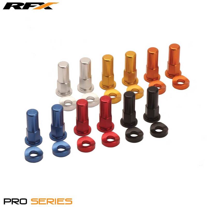 RFX Écrous et rondelles de blocage de jante (Bleu) 2pcs