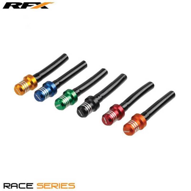 RFX Race Lüftungsrohr - Kurzer Schlauch mit 1-Wege-Kappe (Blau)