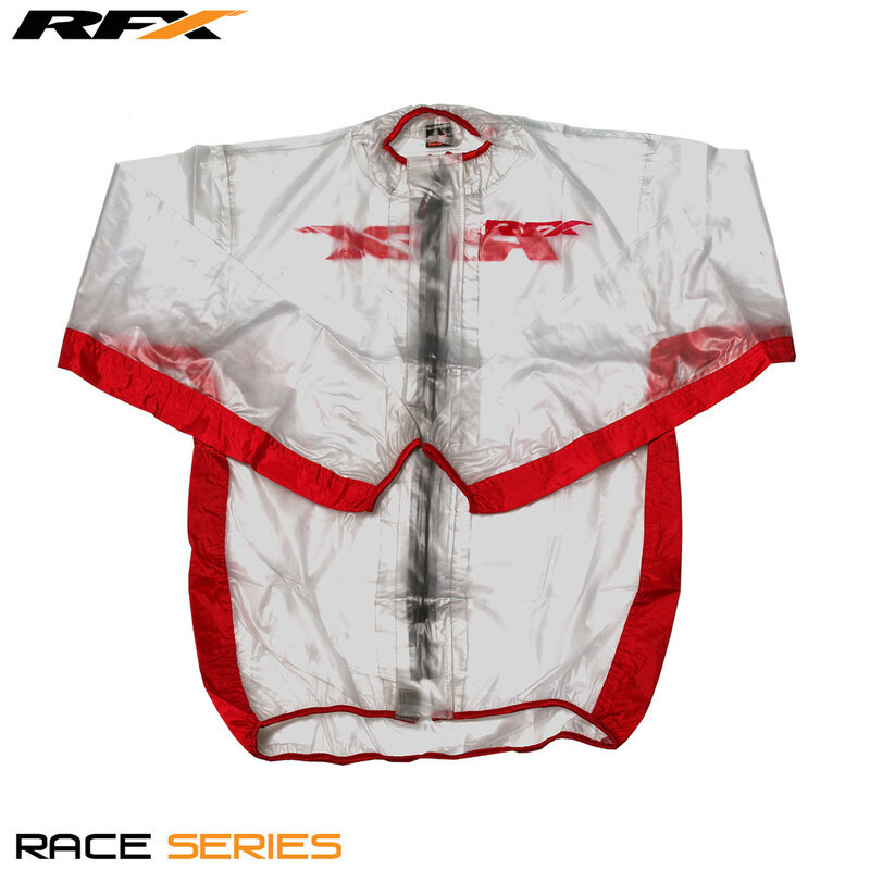 RFX Sport RFX regnjacka (transparent/röd) - storlek M