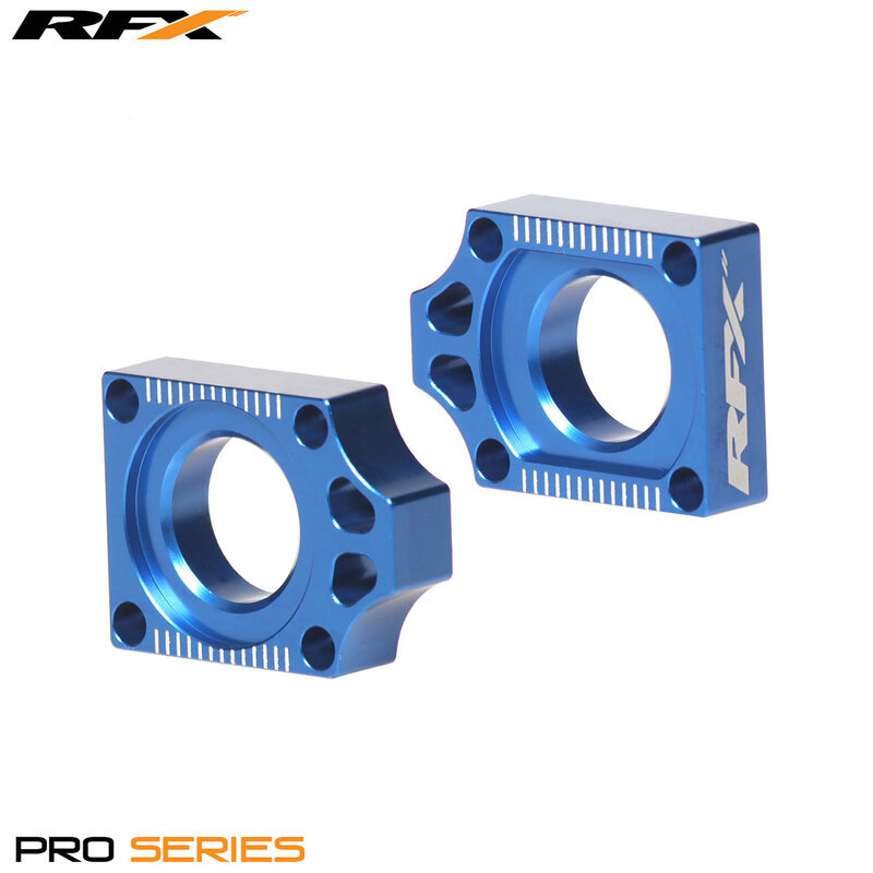 RFX  Pro Rear Axle Adjuster Blocks (Blue)