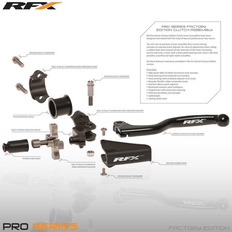 RFX 更换橡胶波纹管（黑色），用于带徽标的Pro离合器套件