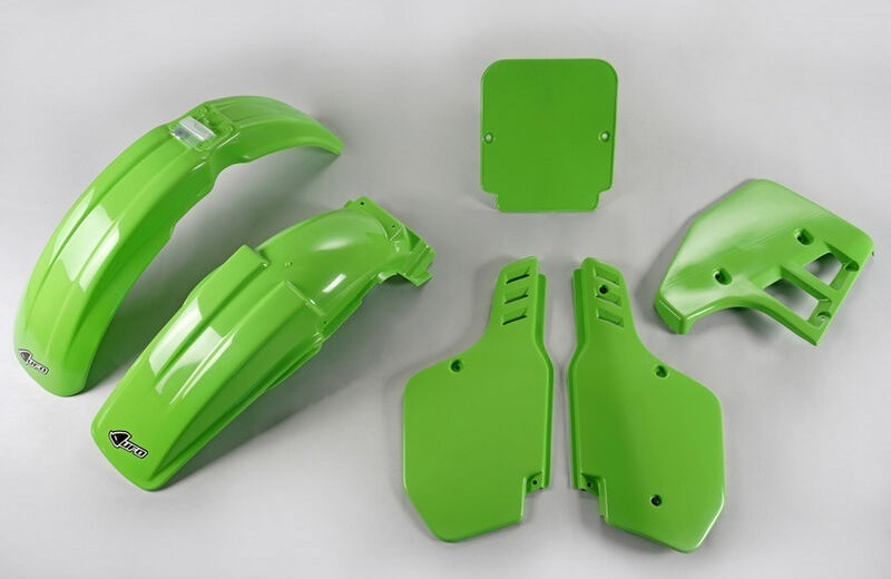 UFO Kit plastique vert - Kawasaki KX125