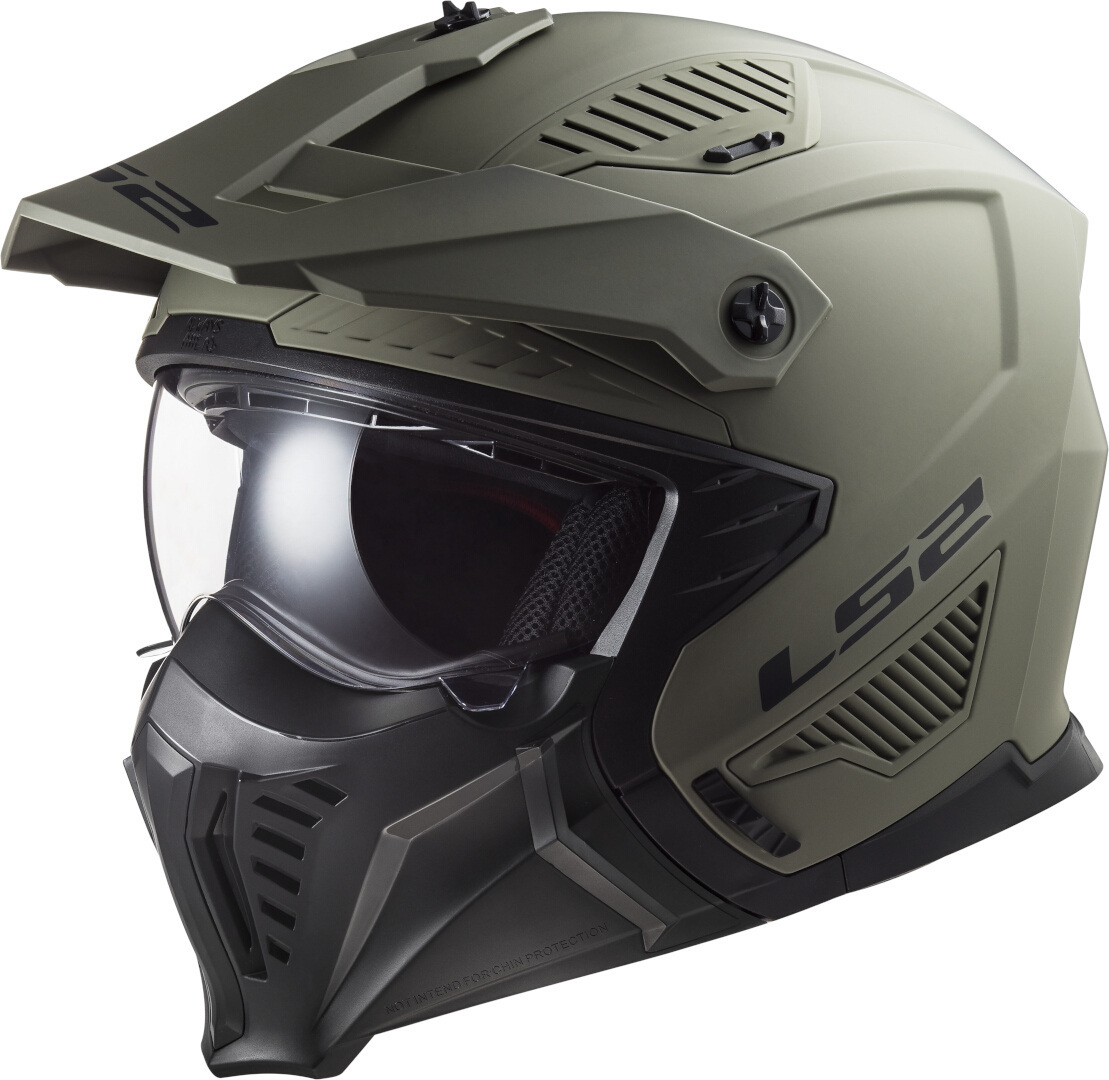 LS2 OF606 Drifter Solid Motocross hjelm, beige, størrelse XL