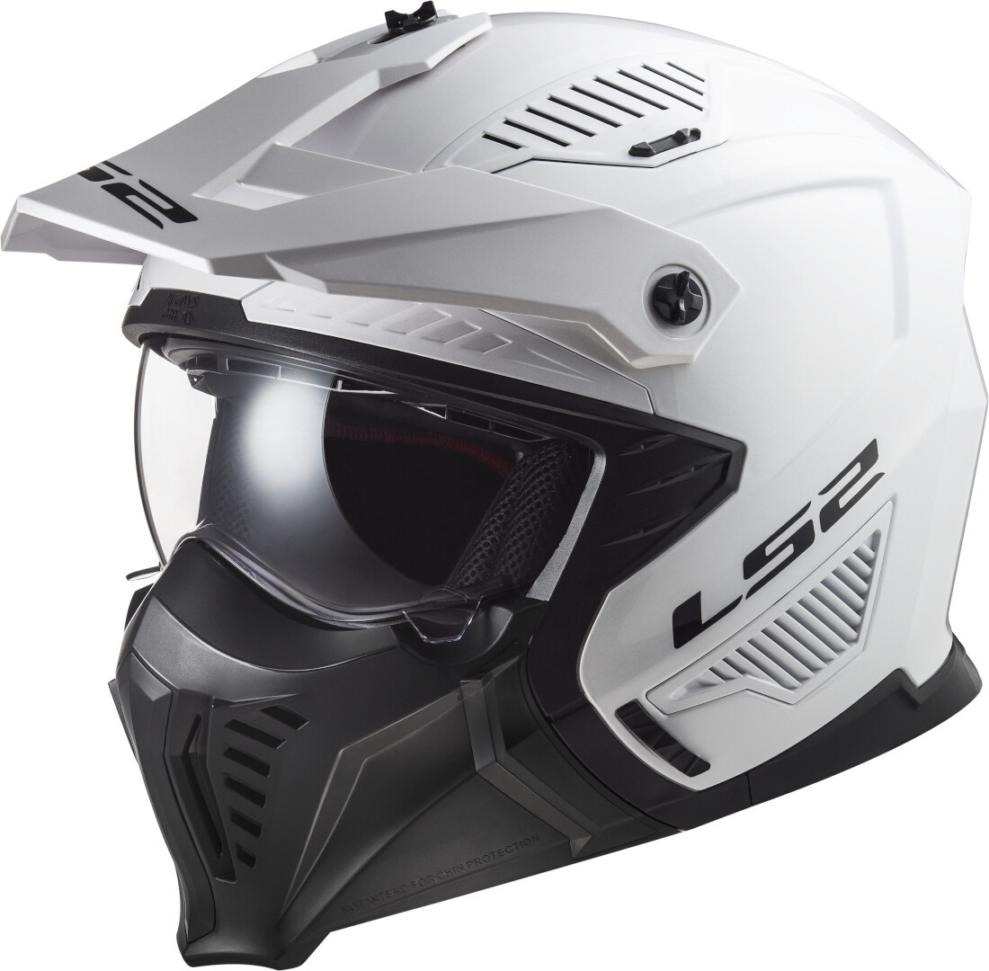 LS2 OF606 Drifter Solid Motocross hjelm, hvid, størrelse S