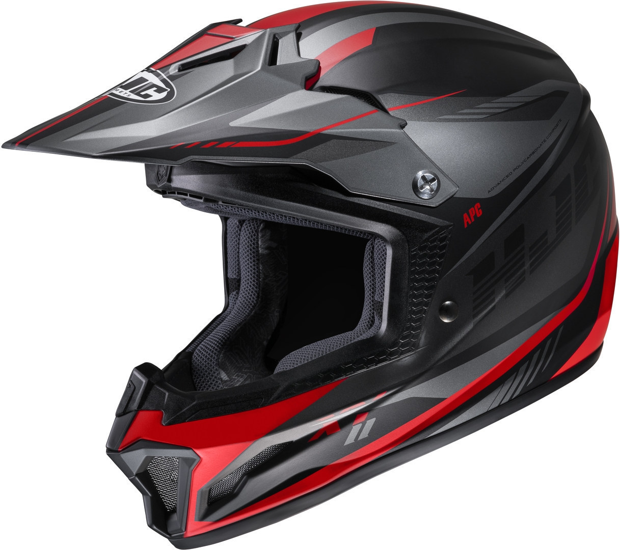 HJC CL-XY II Drift Jeugd Motorcross Helm, grijs-zilver, afmeting XL