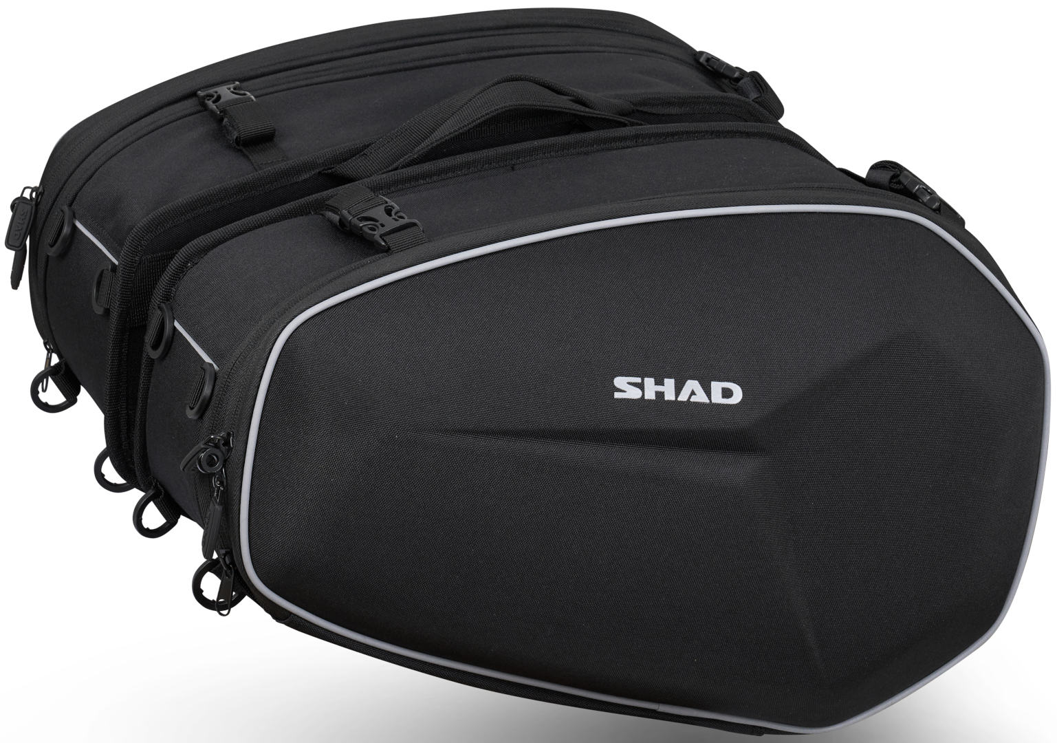 SHAD E48 2 Saddlebags Set, black, black