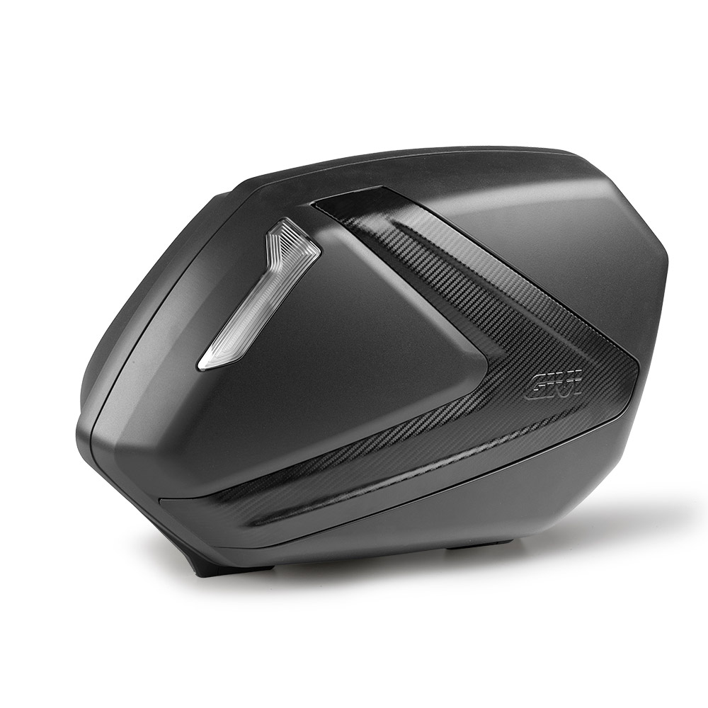 GIVI V37 Боковой корпус с монокеей Черный/углеродный/прозрачный 37 литров 