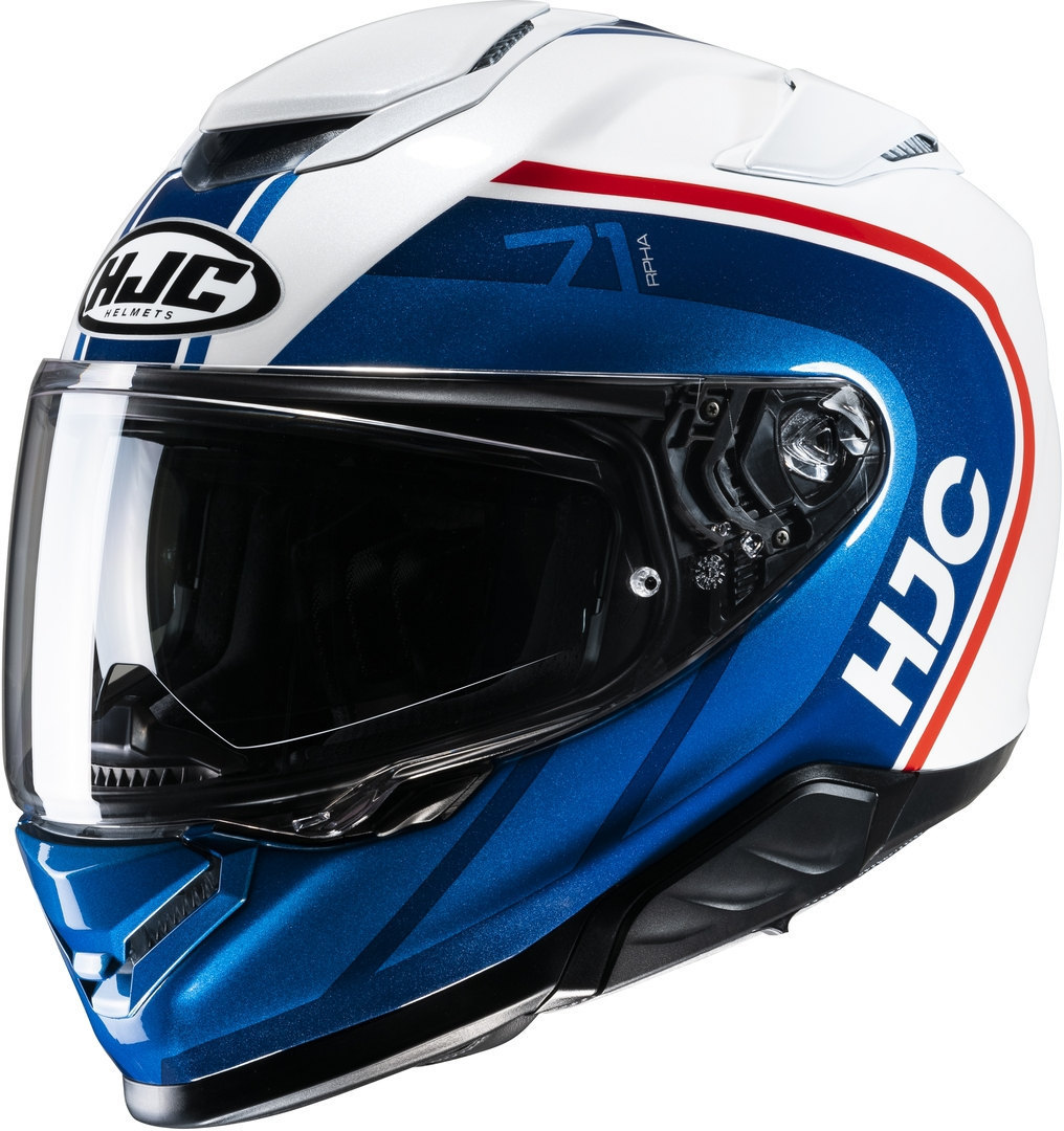 HJC RPHA 71 Mapos Helm, wit-blauw, afmeting 2XL