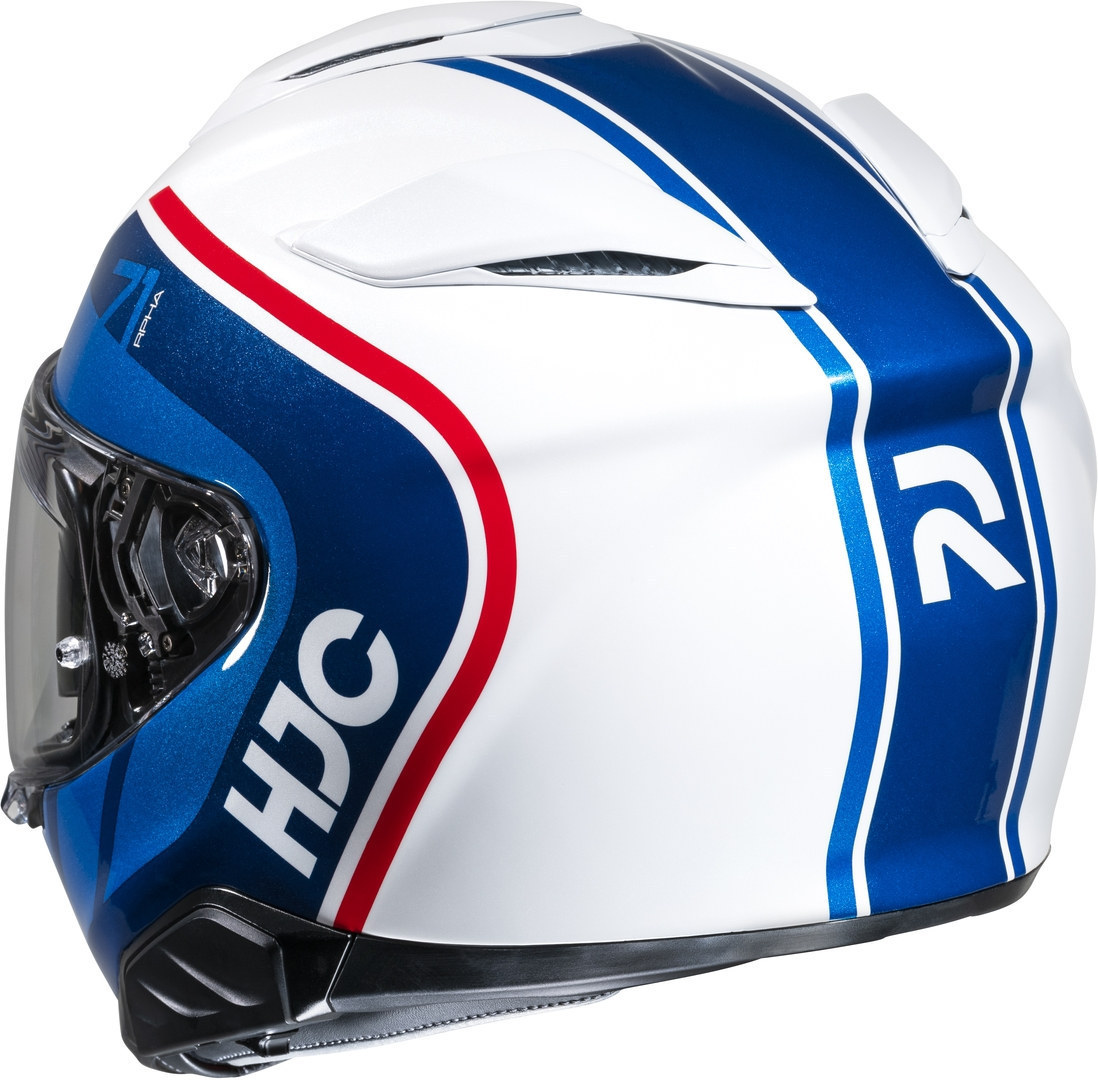 Side view of HJC RPHA 71 Mapos Helmet, white-blue, Size XS 54 55 for Men