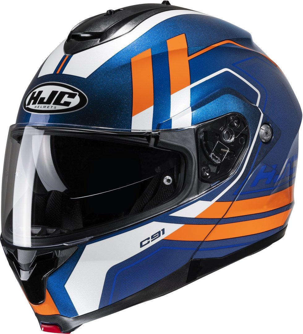 HJC C91 Octo Helmet, blue-orange, Size M, blue-orange, Size M
