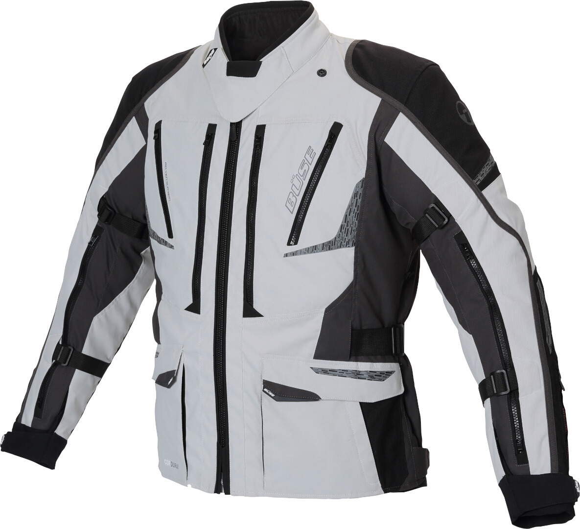 Büse Nero Ladies Motorcycle Textile Jacket, black-grey, Size 36 for Women, black-grey, Size 36 for Women