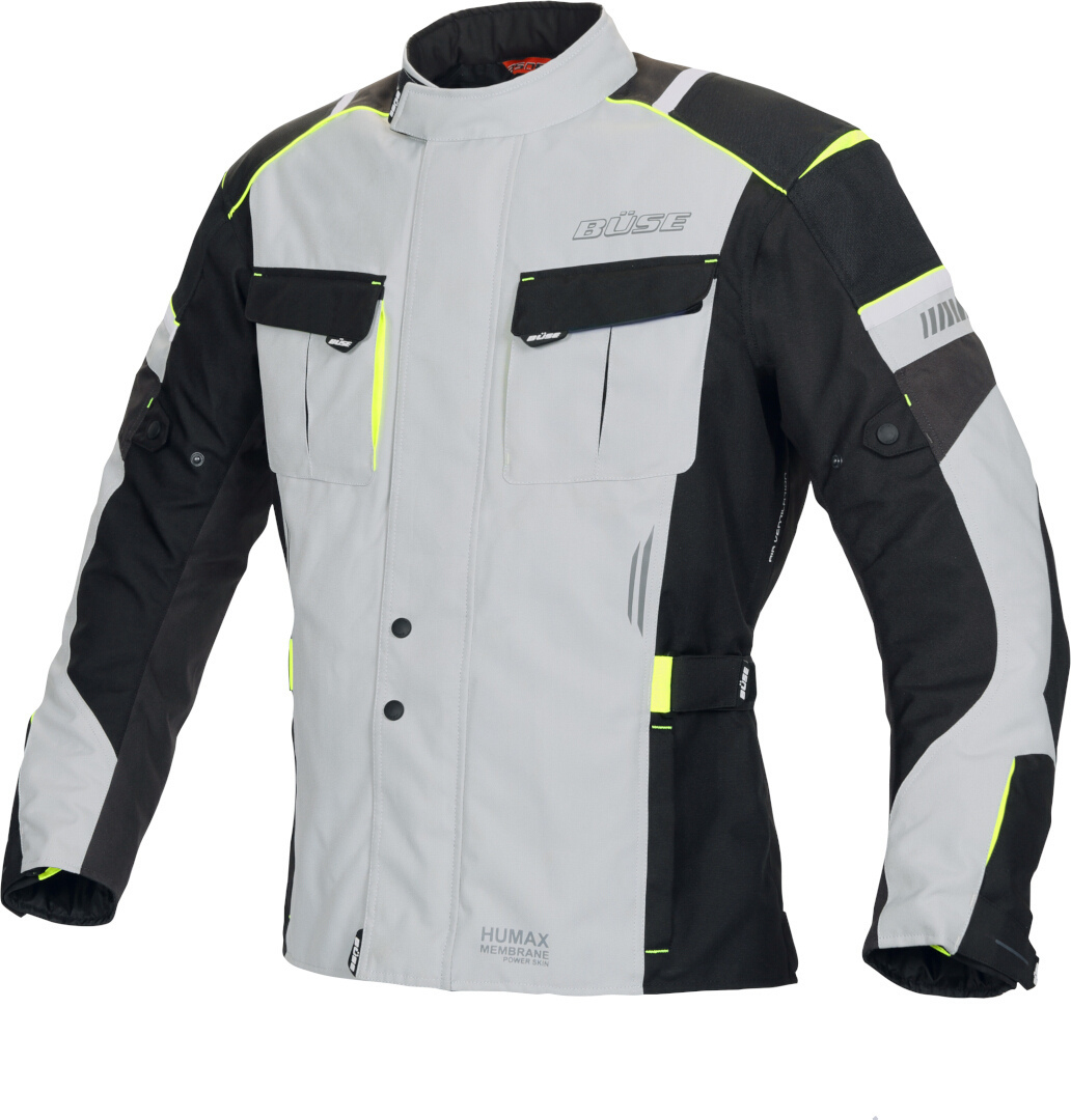 Büse Breno Pro Motorcycle Textile Jacket, black-grey, Size XS, black-grey, Size XS
