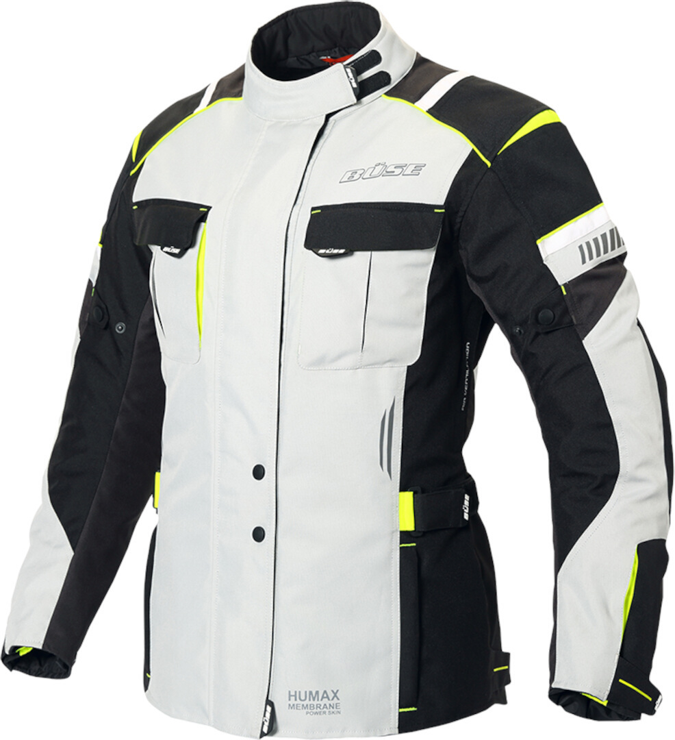 Büse Breno Pro Ladies Motorcycle Textile Jacket, black-grey, Size 36 for Women, black-grey, Size 36 for Women