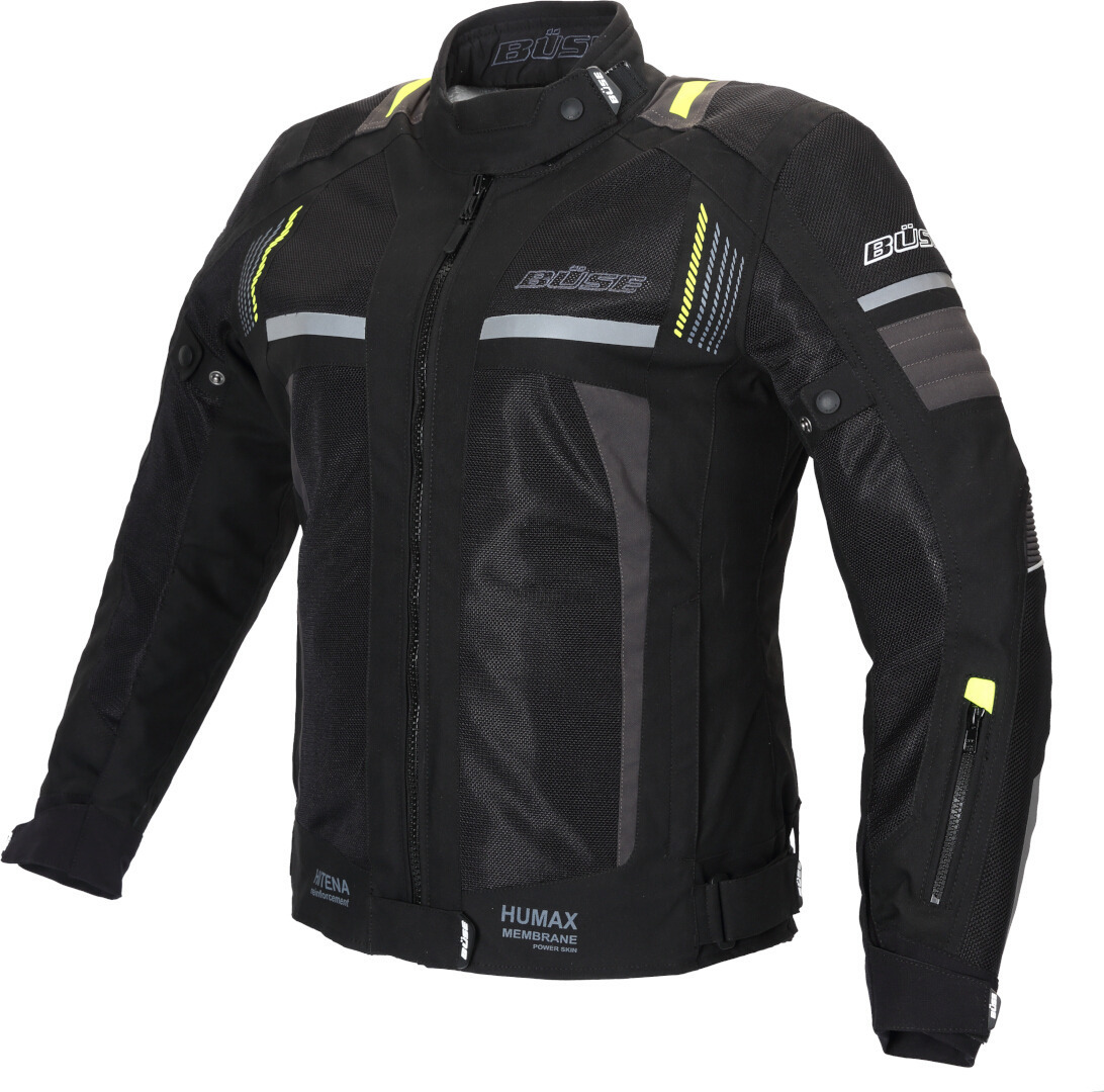 Büse Women's Black Livorno Motorcycle Textile Jacket, Size 42 For