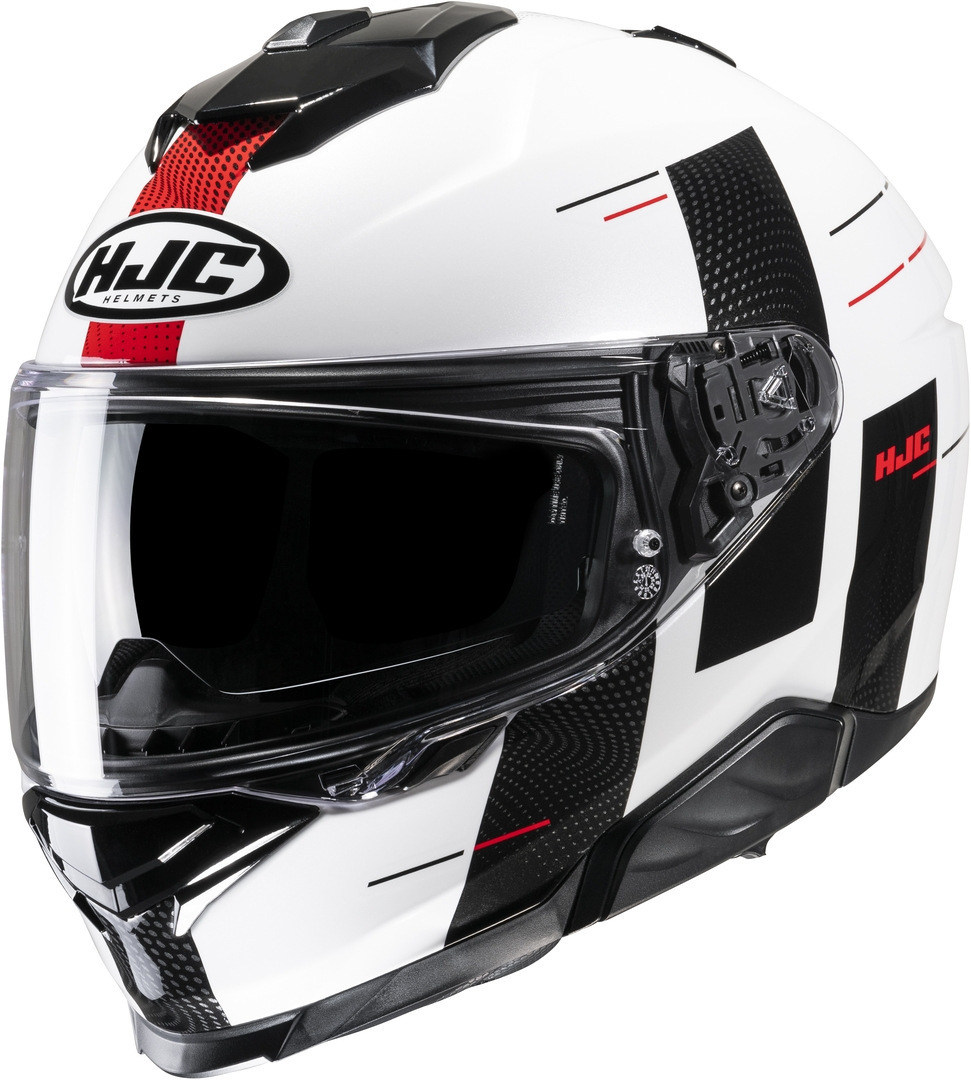 HJC i71 Peka Helmet, black-white-red, Size S, black-white-red, Size S