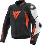 Dainese Super Speed 4 rei'itetty moottoripyörän nahkatakki