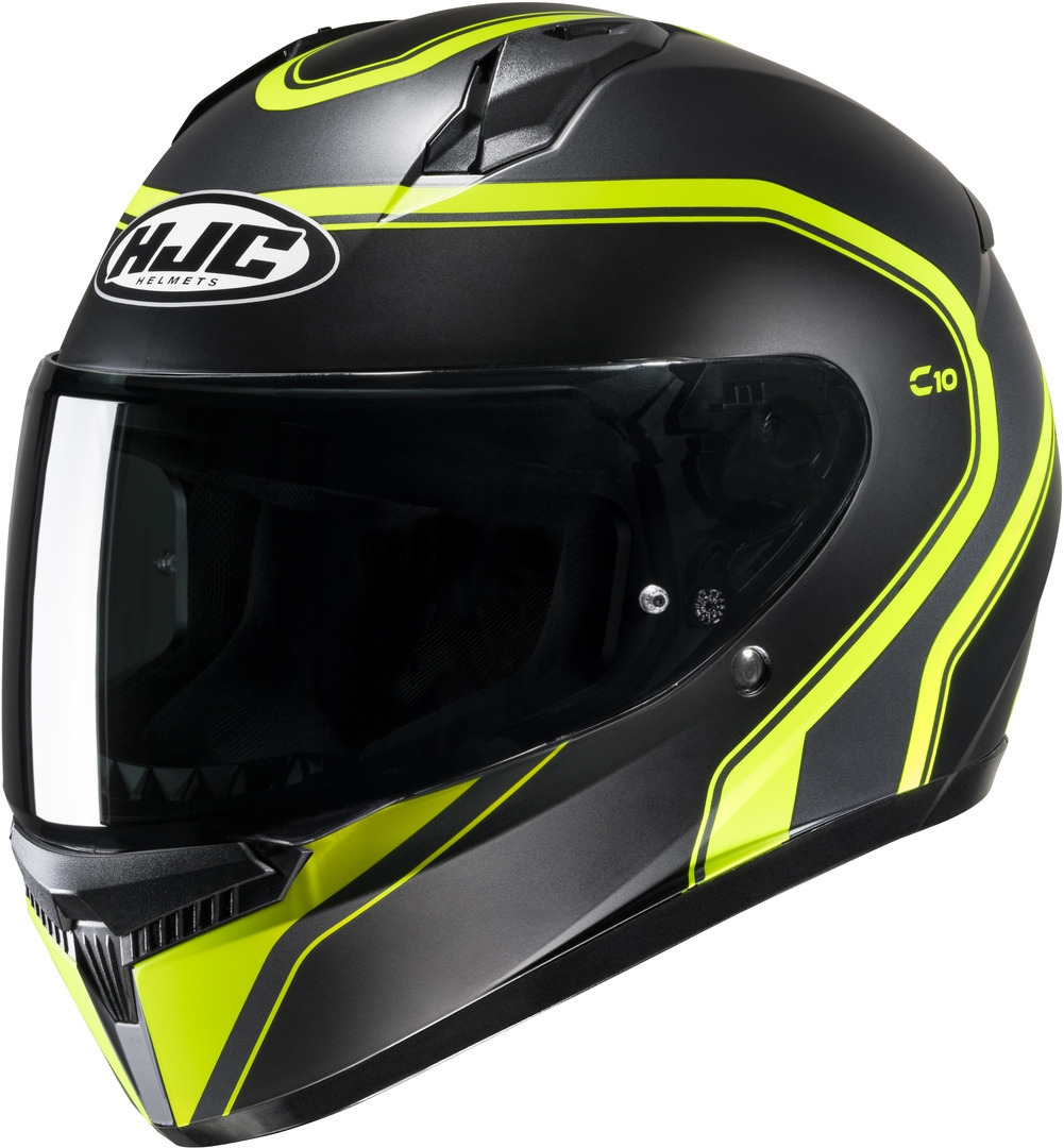 HJC C10 Elie Helmet, black-yellow, Size 3XS, black-yellow, Size 3XS