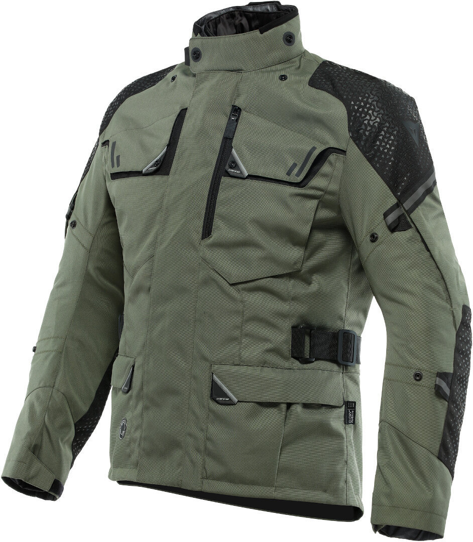 Dainese Ladakh 3L D-Dry Мотоцикл Текстильная куртка Темно-зеленый/Черный 44 