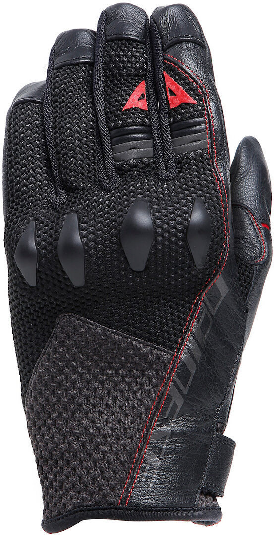 Image of Dainese Karakum Ergo-Tek Magic Connection Guanti da moto, nero-rosso, dimensione 3XL