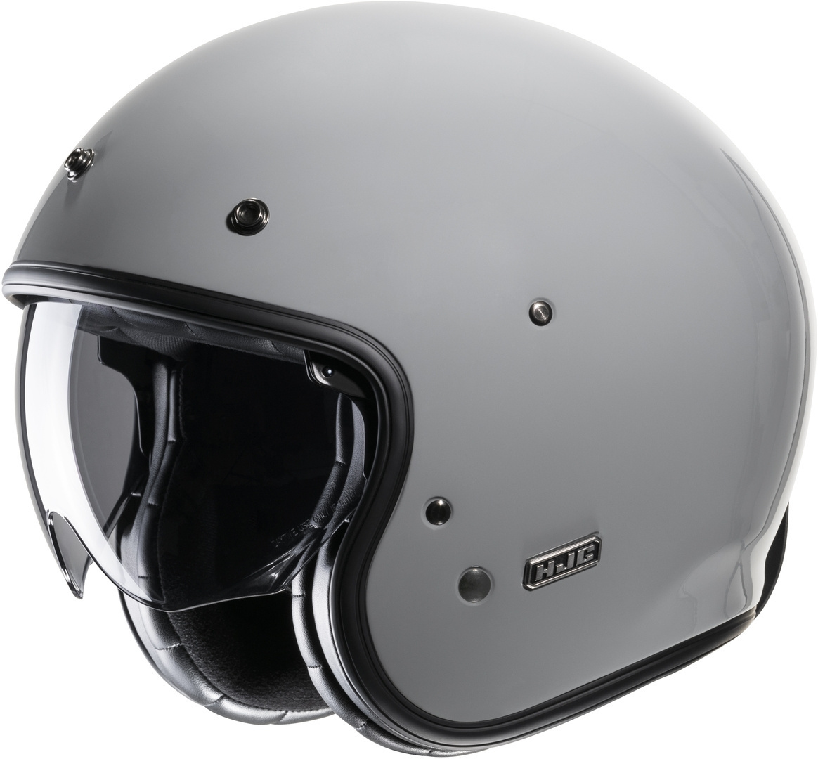 HJC V31 Solid Retro Jet helm, grijs, afmeting L