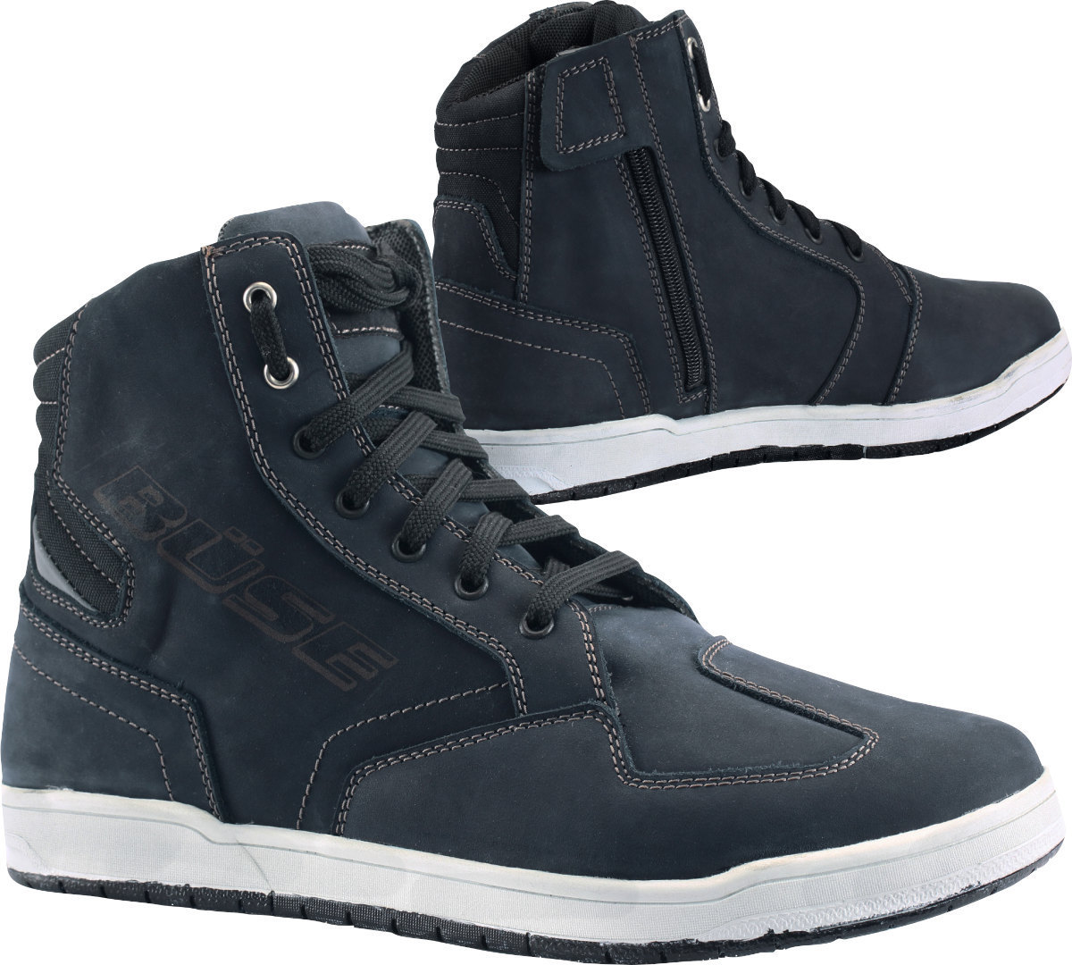 BüSe B66 Motorcycle Boots, Blue, Size 45 For Men