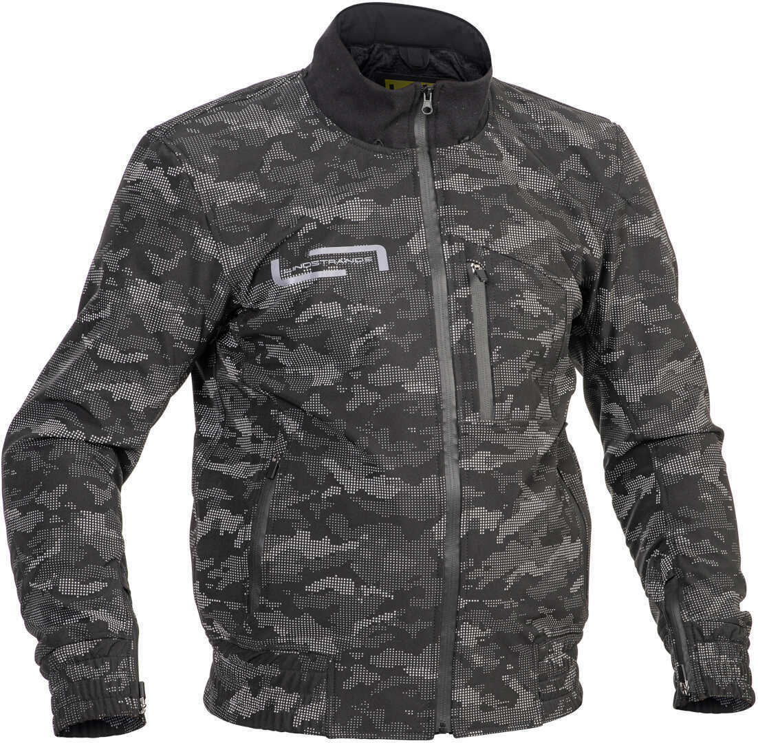 Lindstrands Frisen Camo Veste textile de moto, noir-gris, taille 52 pour Hommes