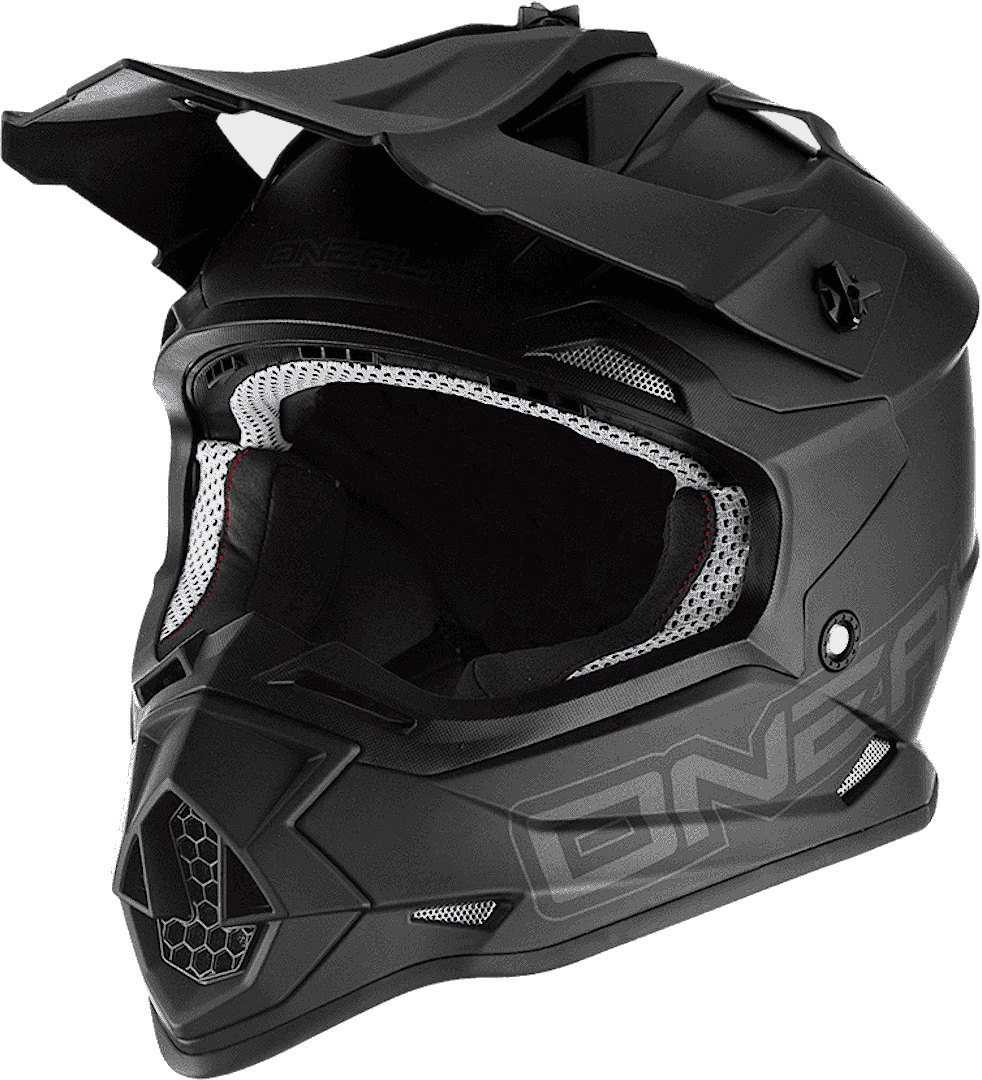 Oneal 2Series Solid 2023 Motocross Helmet, black, Size M, black, Size M